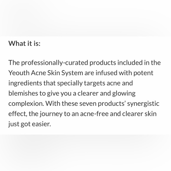 NIB Yeouth Acne Skin System - Picture 6 of 10